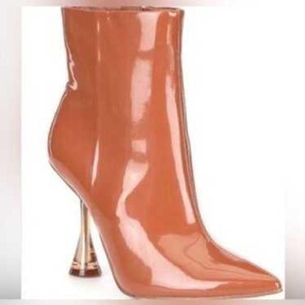 Gianni Bini Fawlie Booties with Clear Structured Heel - NWOT- Size 9